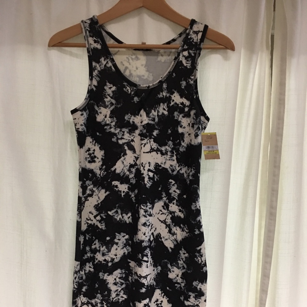 Rachel Roy Black and White tie dye dress